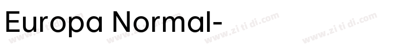 Europa Normal字体转换